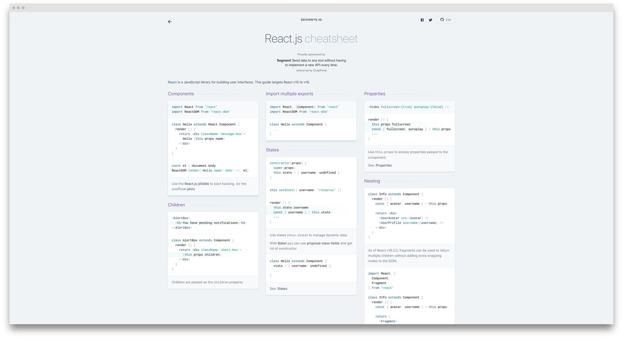react-cheatsheet